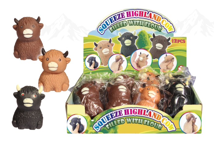 Squeeze Highland Cow, Flour Filled