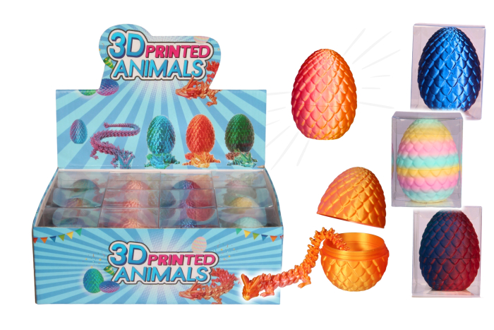 3D Printed Creatures, Boxed, In Display