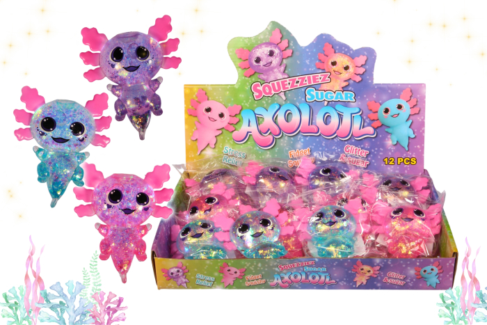 Squeeze Sugar Gel Axolotl, In Display