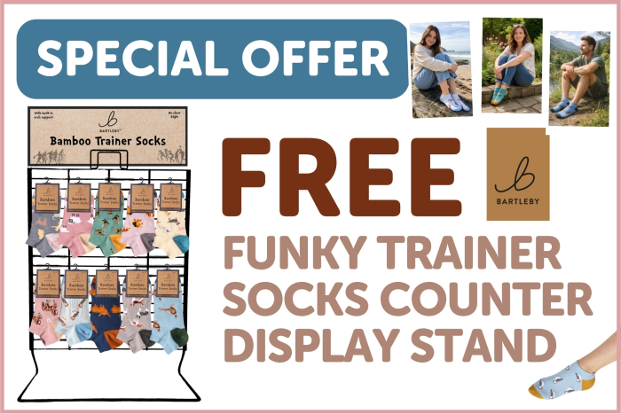 ☆ FUNKY TRAINER SOCKS COUNTER STAND DEAL ☆