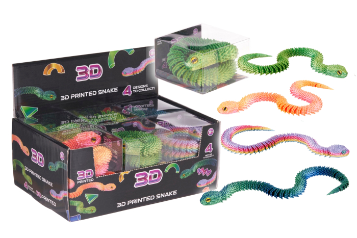 3D Printed Snake, Giant - In Display