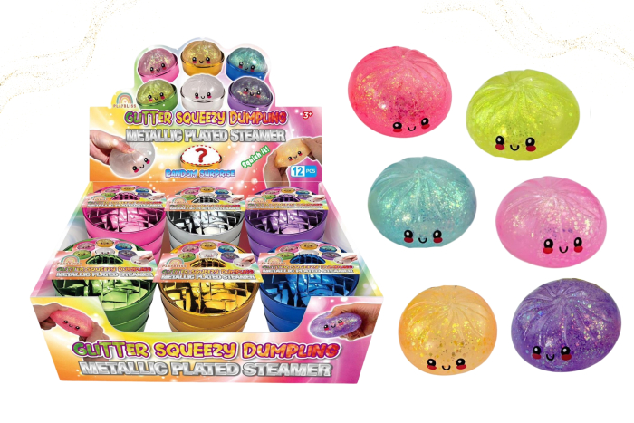 Glitter Dumplings, In Metallic Case - In Display