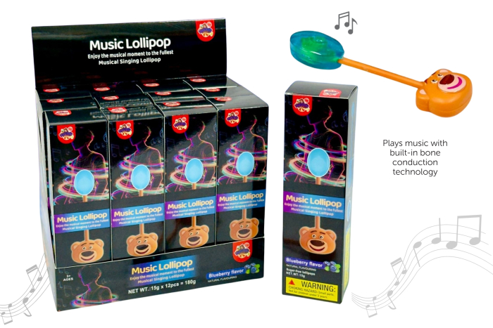 Musical Lolly, Blueberry - In Display