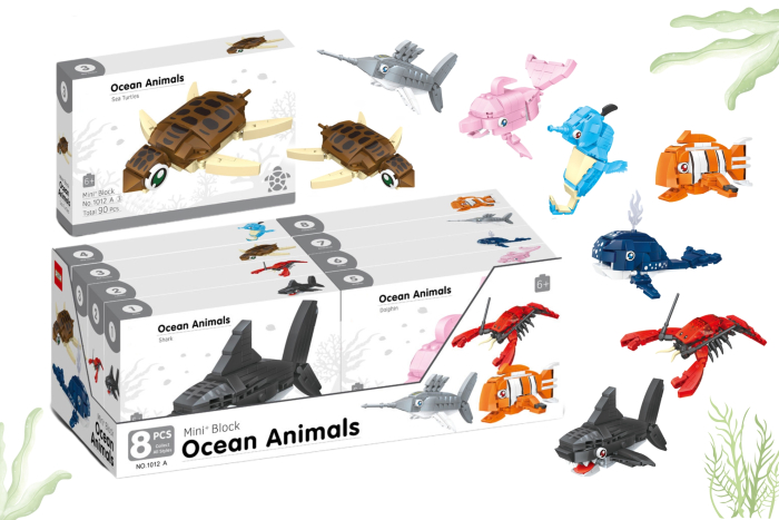 Sealife Block Set, In Display