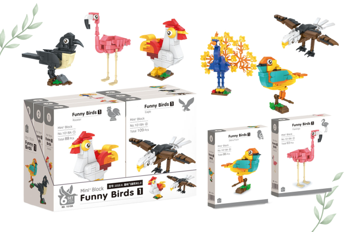 Birds Block Set, In Display 