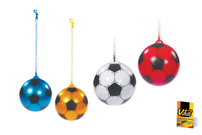 *FLAT* Springy Football on Cord 
