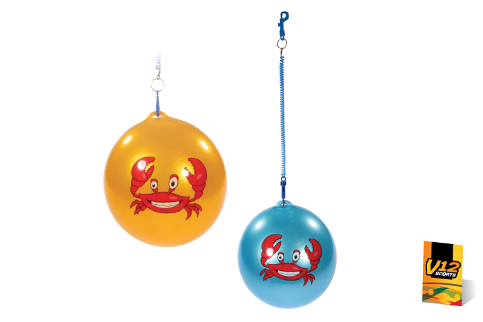 *FLAT* Crab Springy Ball on Cord