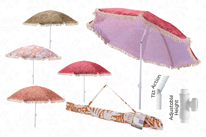 1.8M Deluxe Parasol UPF30, In Carry Bag
