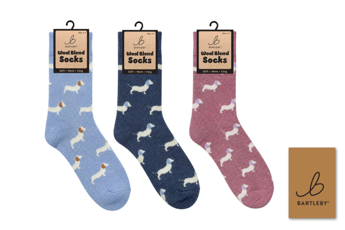 Ladies Wool Blend Socks - Dachshunds