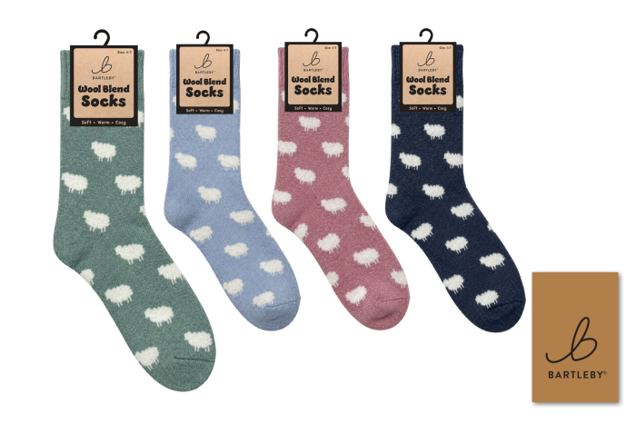 Ladies Wool Blend Socks - Sheep