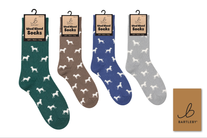 Mens Wool Blend Socks - Dogs