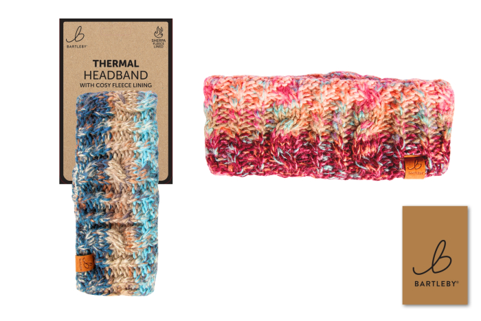 Ladies Knitted Head Band - Assorted