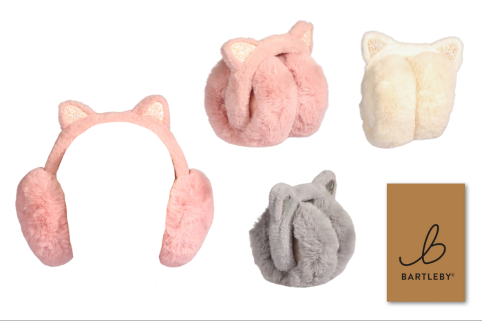 Childs Foldable Ear Muffs, Cat Ears
