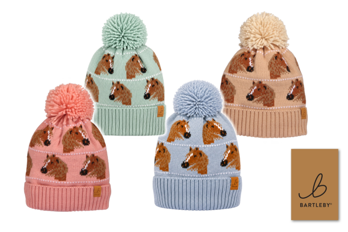 Adult Waterproof Bobble Hat - Horse