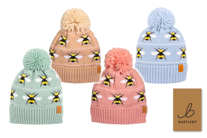 Adult Waterproof Bobble Hat - Bee
