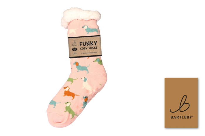 Ladies Sherpa Socks - Dachshund