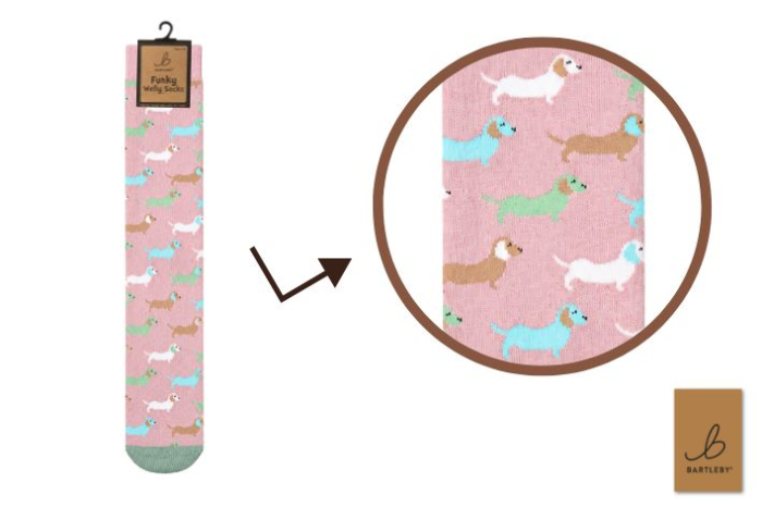 Funky Welly Socks - Cute Dachshunds
