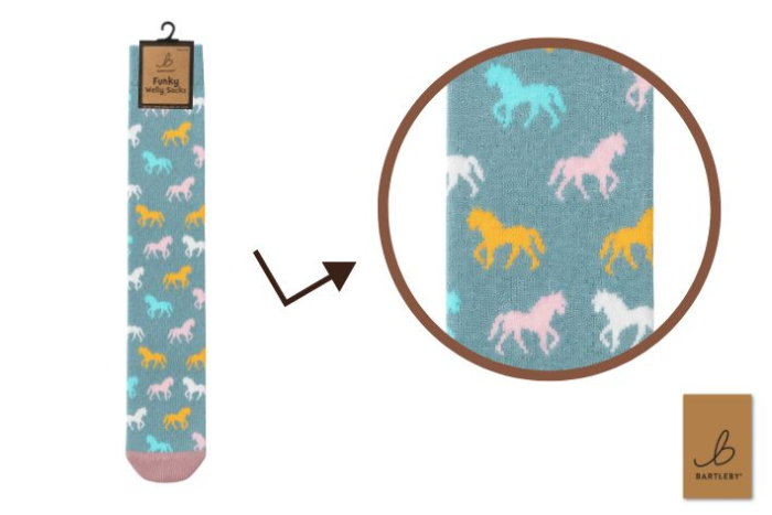 Funky Welly Socks - Bold Horses
