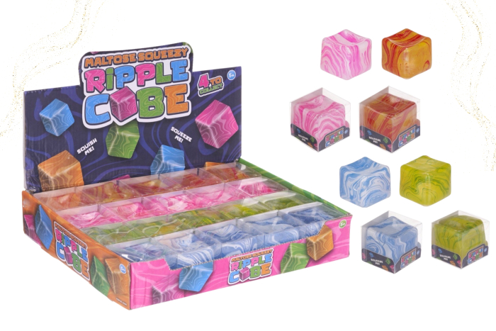 Squeeze Cube, Ripple Design - In Display