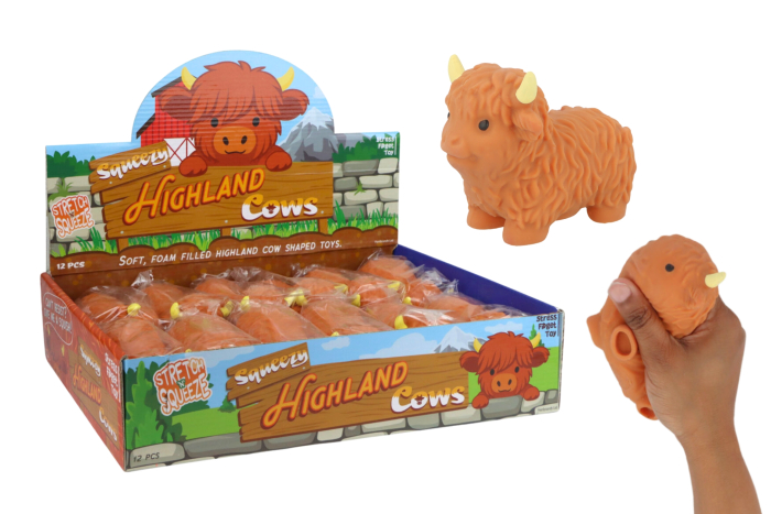 Squeeze Highland Cow, In Display