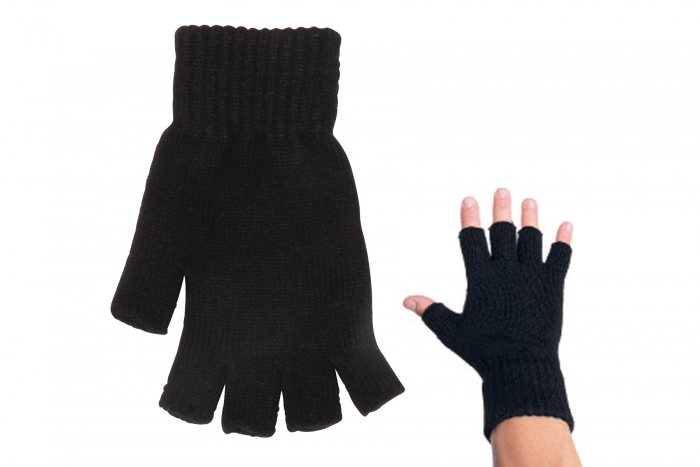 Mens Thermal Fingerless Gloves
