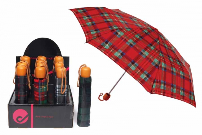 Assorted Tartan Ladies Umbrella