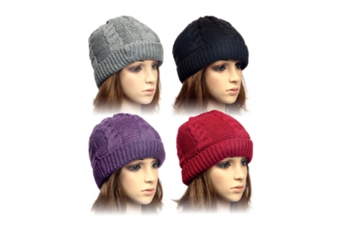 Ladies Hat - Cable Knit