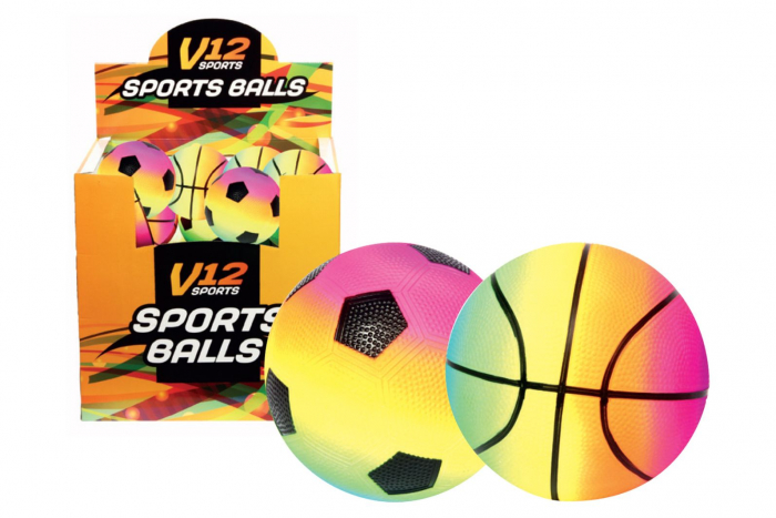 V12 *FLAT* Ball - 5'' Rainbow