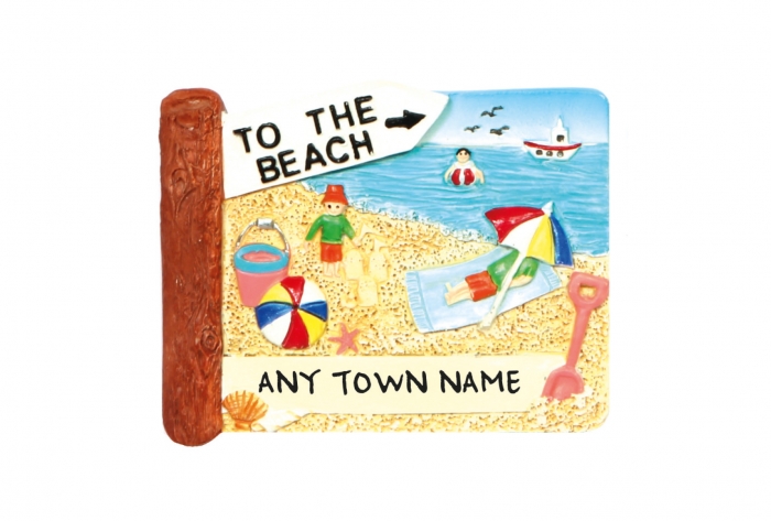 To the Beach Magnet - Town Named