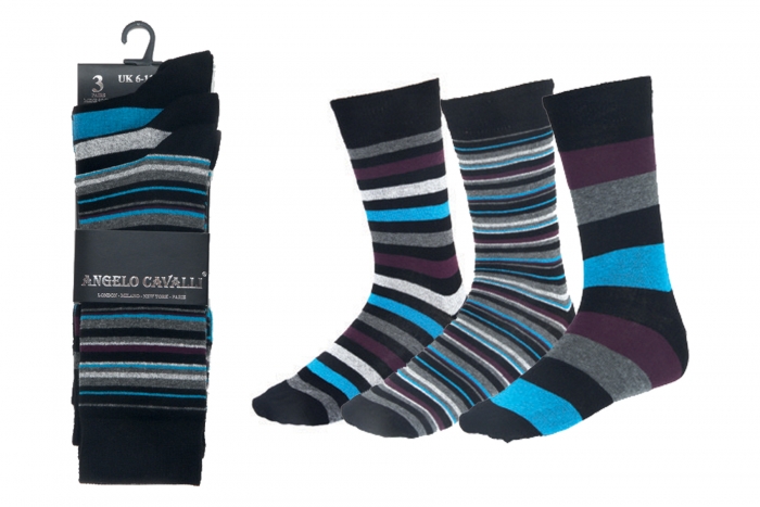 Socks - Men's Deluxe Striped