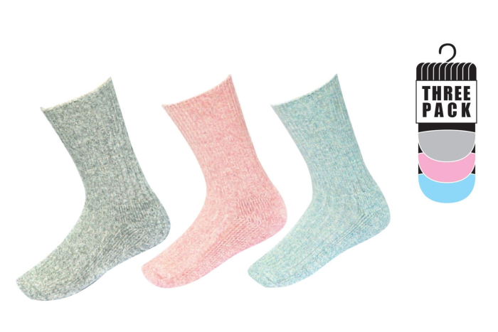 Ladies Chunky Knit Boot Socks