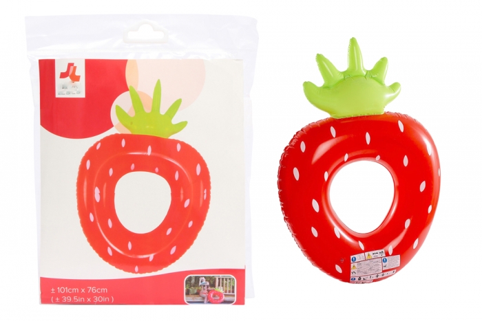 Strawberry Swim Ring - 43"