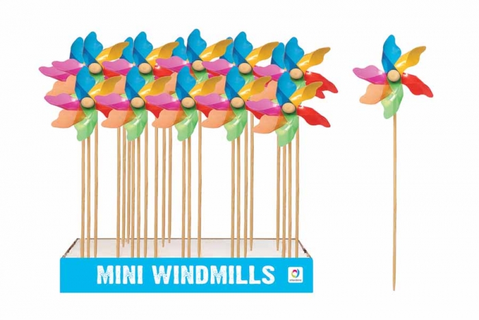 Mini Wood Windmill - In Display