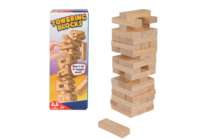 Wood Tumbling Tower Game