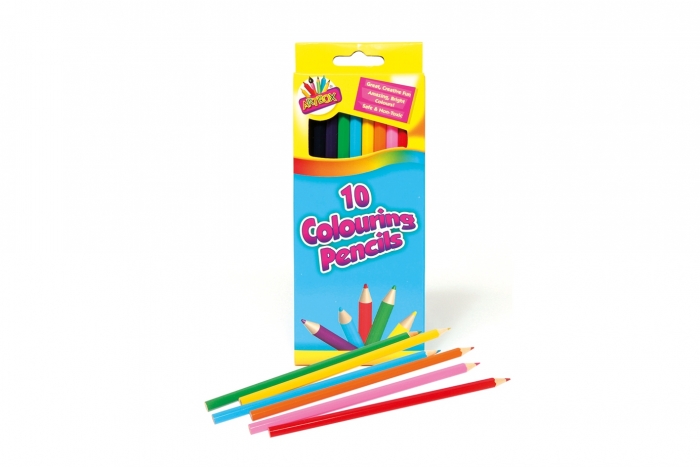 Coloured Pencils - 10 Long