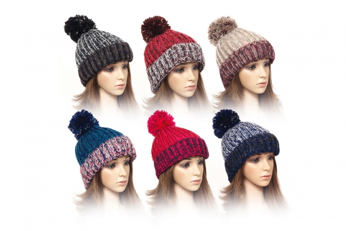 Unisex Chunky Knit Bobble Hat
