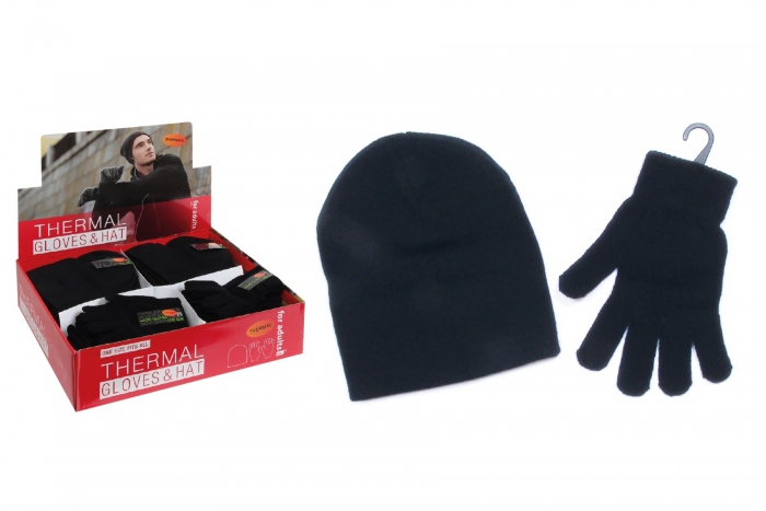 Mens Thermal Hat & Gloves