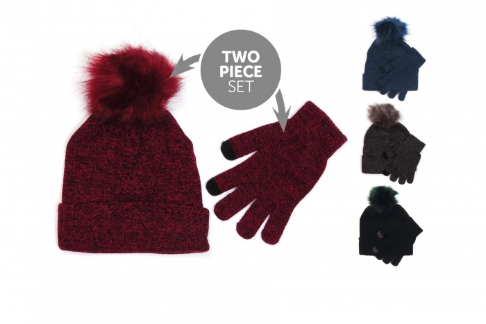 Ladies Hat & Gloves Set
