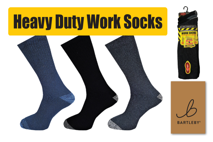 Mens's Big Foot Work Socks