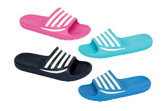 Sliders - Childs, Stripe, Sizes 10 - 2