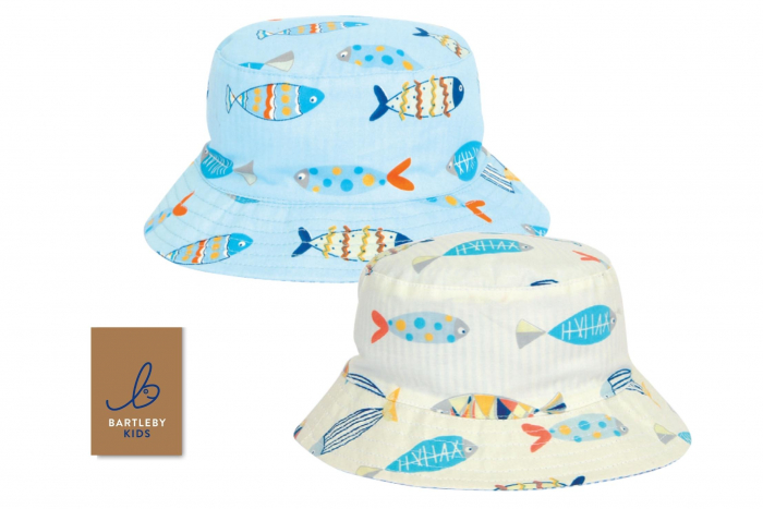 Younger Childs Hat - Fish Print