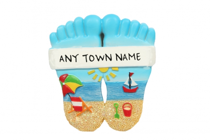 Feet Scene Magnet - Town Named