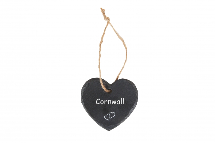 Slate Heart Hanger - Cornwall