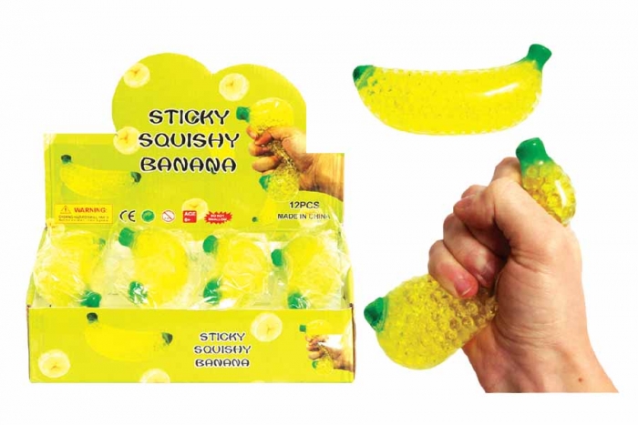 Squishy Banana - with beads