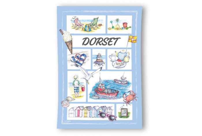 Dorset Souvenir Tea Towel