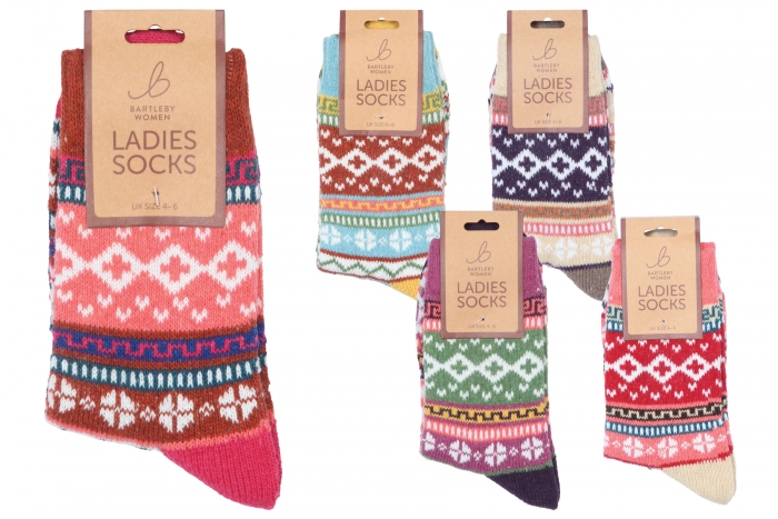 Ladies Printed Socks