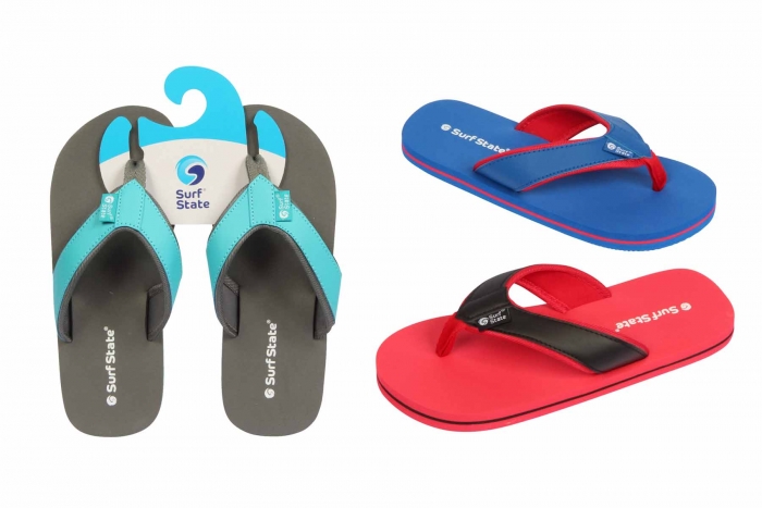 Youth Flip Flops - Fabric Strap, Size 3-6