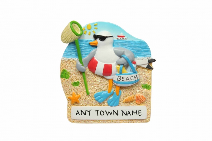 Seagull Holiday Magnet - Town Named