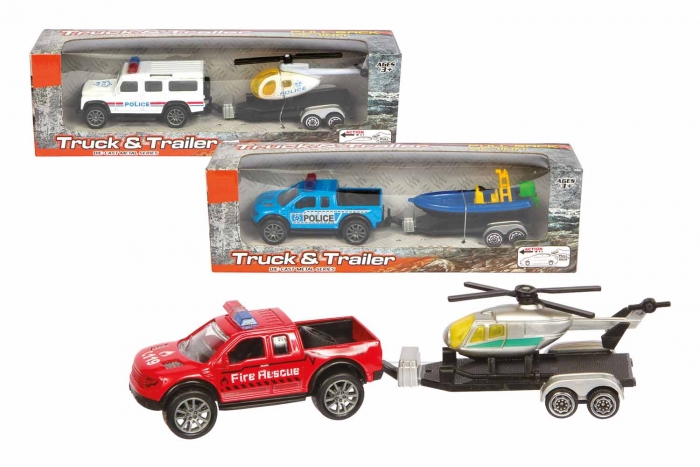 Car & Trailer Set - Boxed 