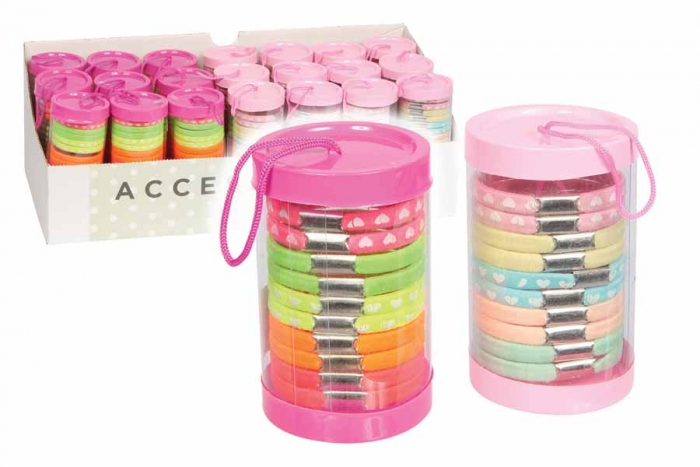 Hair Elastics in Tube 